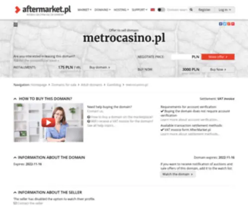 Metrocasino.pl Screenshot