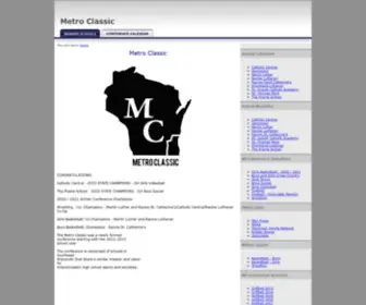 Metroclassicwi.org(Metro Classic) Screenshot