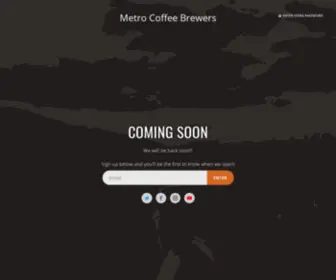 Metrocoffeebrewers.com(Metro Coffee Brewers) Screenshot