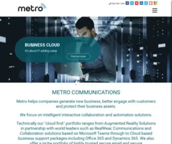 Metrocomms.co.uk(Solve technical problems without travelling) Screenshot