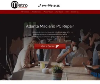 Metrocomputeratlanta.com(Metro Computer repair) Screenshot