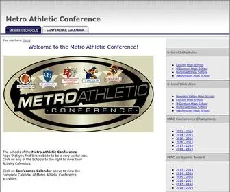 Metroconferencesd.org(Metro Athletic Conference) Screenshot