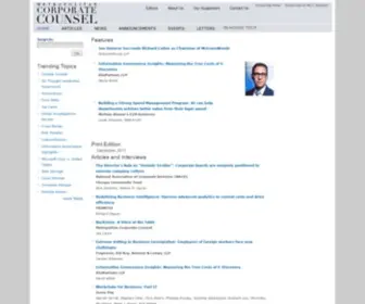 Metrocorpcounsel.com(The Metropolitan Corporate Counsel) Screenshot