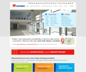 Metrodis.cz(Velkoobchod elektro Hradec Králové) Screenshot