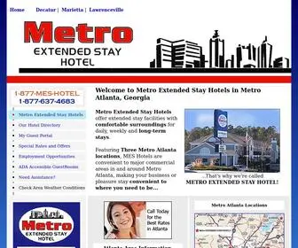 Metroextendedstay.com(Metro Extended Stay Hotels Metro Atlanta Georgia) Screenshot