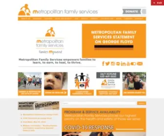 Metrofamily.org(Metropolitan Family Services) Screenshot