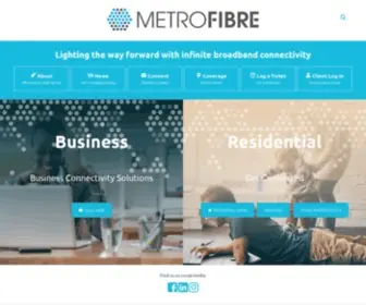 Metrofibre.co.za(Uncapped Fibre for Home and Business) Screenshot