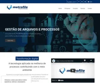 Metrofile.com.br(Metrofile) Screenshot