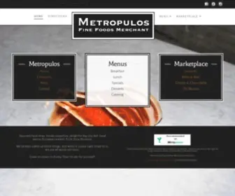 Metrofinefoods.com(Metropulos Fine Foods Merchant) Screenshot