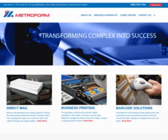 Metroform.com(Metroform Paper and Digital Document Solutions) Screenshot