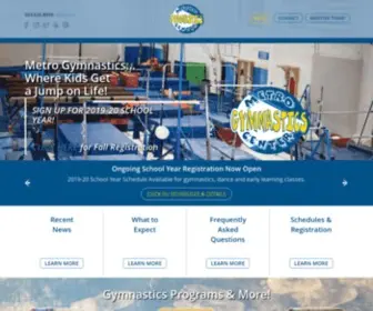 Metrogymnastics.com(Metro Gymnastics) Screenshot