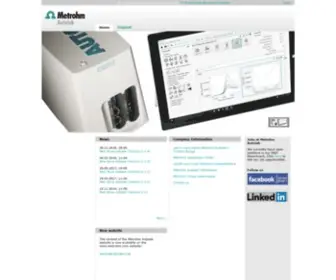 Metrohm-Autolab.com(Metrohm Autolab) Screenshot