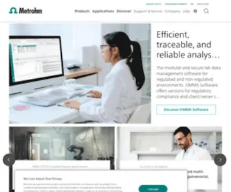 Metrohm.com(Metrohm AG) Screenshot