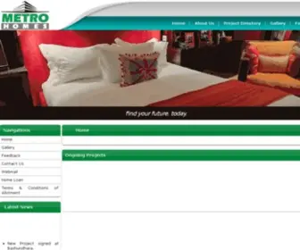 Metrohomesbd.com(Metro Homes Ltd) Screenshot