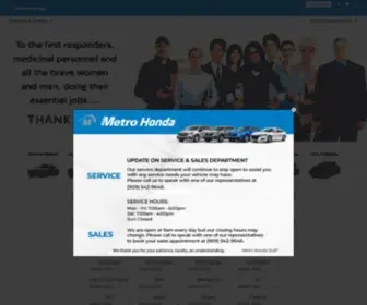 Metrohonda.com Screenshot