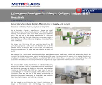 Metrolabs.biz(Best Laboratory furniture) Screenshot