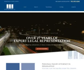 Metrolawoffices.com(Minneapolis injury Lawyer) Screenshot
