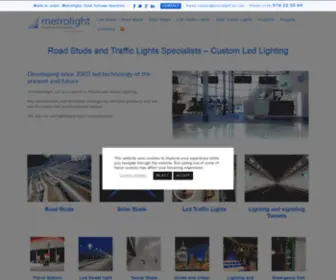 Metrolight-ES.com(Especialistas en Balizas señalizacion vial y Semaforos Led) Screenshot