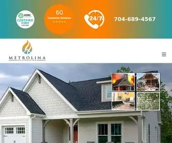 Metrolinarestoration.com(Charlotte Restoration Company) Screenshot