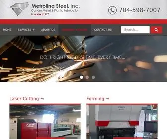 Metrolinasteel.com(Metrolina Steel Inc) Screenshot