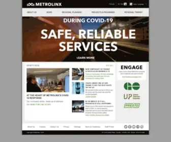 Metrolinx.com(Metrolinx) Screenshot