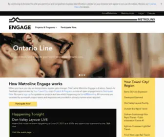 Metrolinxengage.com(Metrolinx Engage) Screenshot