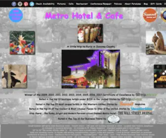 Metrolodging.com(Metro Hotel & Cafe) Screenshot