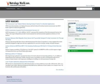 MetrologyWorld.com(Metrology World .com) Screenshot