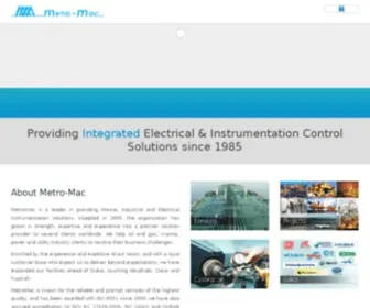 Metromac.com(Marine, Industrial, Electrical Instrumentation solutions in UAE & QATAR) Screenshot