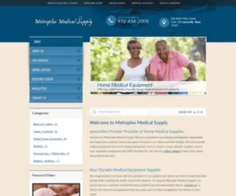 Metromedsupply.com(Metroplex Medical Supply) Screenshot