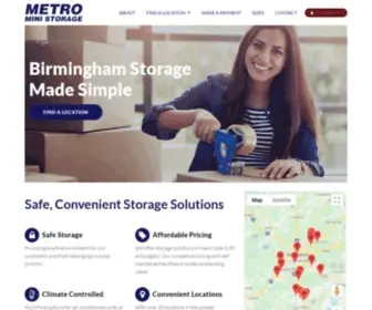 Metroministorage.com(Metro Mini Storage) Screenshot