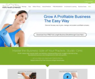 Metromm.com(Health & Wellness Professionals) Screenshot
