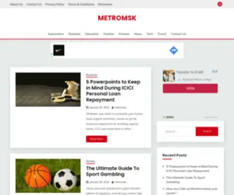 Metromsk.com(Your Online Companion) Screenshot