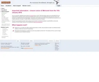Metronet.co.uk(Pay As You Go Broadband) Screenshot