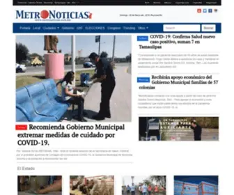 Metronoticias.com.mx(Noticias de Tamaulipas) Screenshot