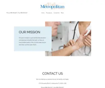 Metropain.com(Pain Management) Screenshot