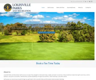 Metroparksgolf.net(The official website of the Jefferson County Louisville Parks and Recreation Department) Screenshot