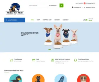 Metropetmall.com(Delhi's Leading Pet Portal) Screenshot