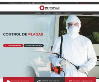 Metroplag.com(Control de Plagas Metroplag) Screenshot