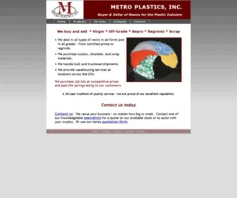 Metroplasticsinc.com(METRO PLASTICS) Screenshot