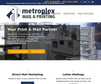 Metroplexmail.com(Providing Superior Mail Services Since 1990) Screenshot