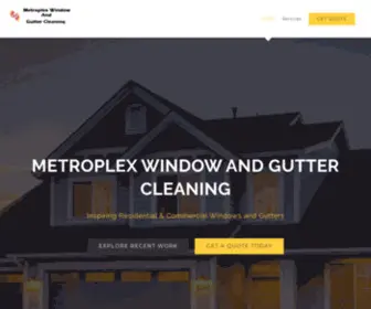 Metroplexwindowcleaning.com(Metroplex Window and Gutter Cleaning) Screenshot