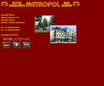 Metropol-Biel.ch(Hotel Metropol Biel/Bienne) Screenshot