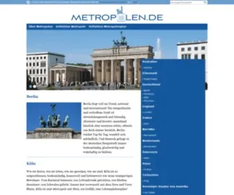 Metropolen.de(Reiseführer) Screenshot