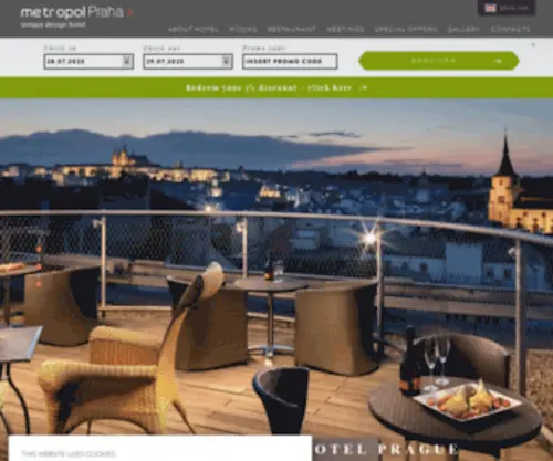 Metropolhotel.cz(Design Metropol Hotel Praha) Screenshot