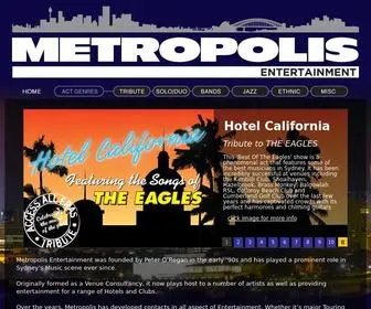 Metropolis-ENT.com(Metropolis Entertainment) Screenshot