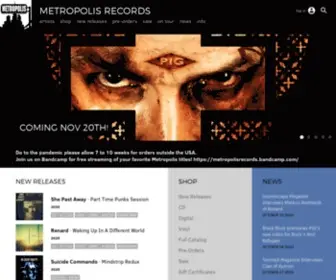 Metropolis-Records.com(Metropolis Records) Screenshot
