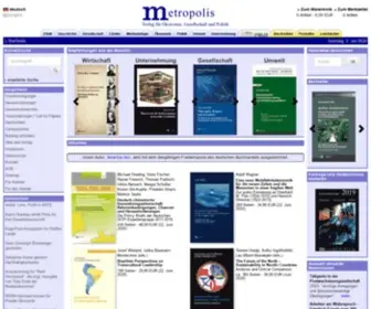 Metropolis-Verlag.de(Bücher) Screenshot