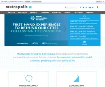 Metropolis.org(Metropolitan governance) Screenshot