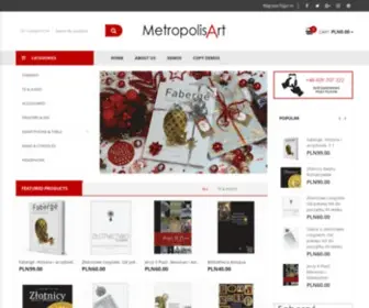 Metropolisart.pl(Modne firany do nowego salonu) Screenshot